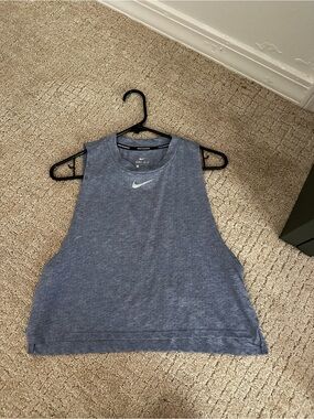 Nike Women’s Heather Blue Sleeveless Dri-FIT Tank